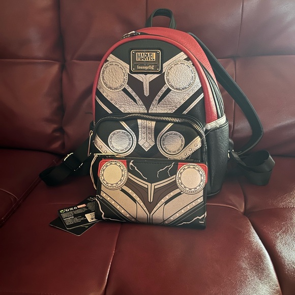 Marvel Loungefly Thor Backpack and Wallet. - Picture 2 of 9